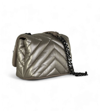 Armani Exchange Bolso bandolera pequeo con acabado matelass verde