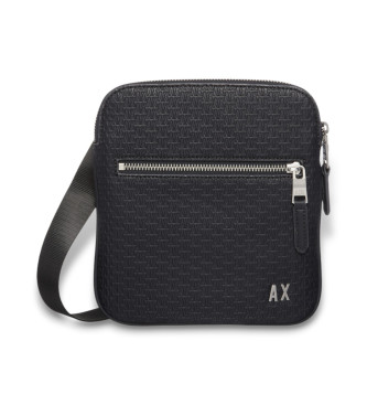 Armani Exchange Vska med graverad logotyp marinbl