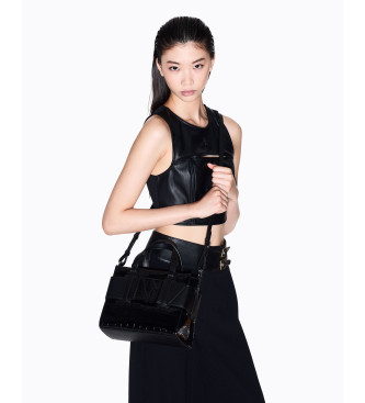 Armani Exchange Saco Coco com logtipo preto
