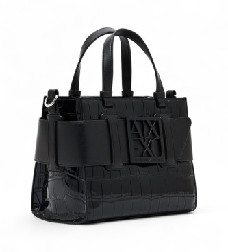 Armani Exchange Saco Coco com logtipo preto