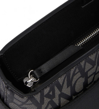 Armani Exchange Black Printed Bag