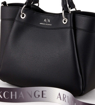 Armani Exchange Einkaufstasche schwarz
