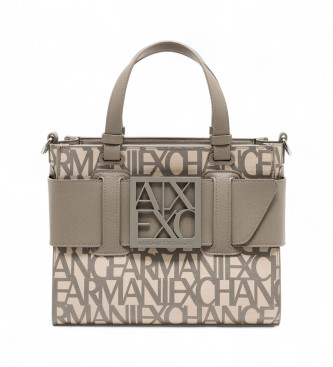 Armani Exchange Saco de compras bege