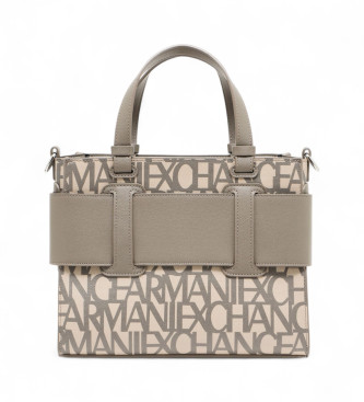 Armani Exchange Saco de compras bege