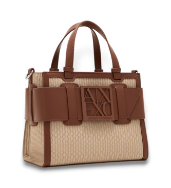 Armani Exchange Bruine shopper tas