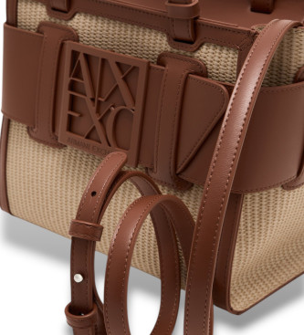 Armani Exchange Sac  main marron