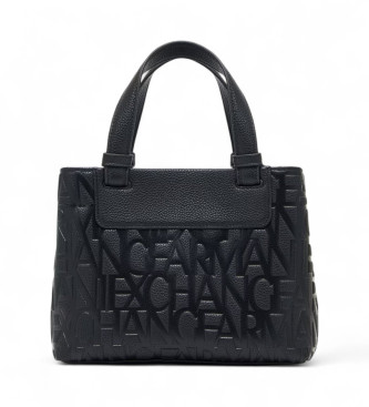 Armani Exchange Saco de compras preto