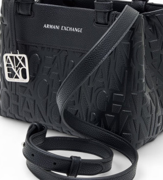 Armani Exchange Saco de compras preto