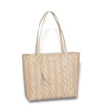 Armani Exchange Beige shoppingvska
