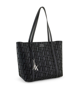 Armani Exchange Schwarze Einkaufstasche