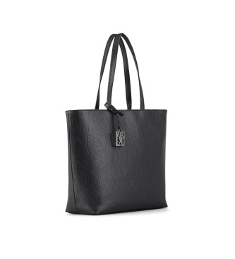 Armani Exchange Saco Shoppper com logtipo gravado a preto