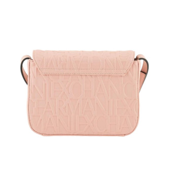 Armani Exchange Bolso de hombro rosa