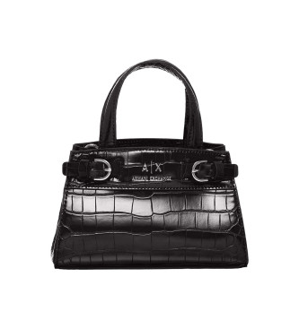 Armani Exchange Textura Handtasche schwarz