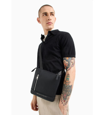 Armani Exchange Trama shoulder bag black