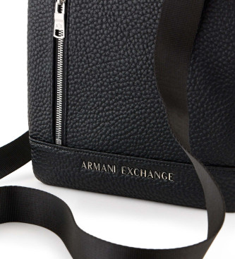 Armani Exchange Trama shoulder bag black