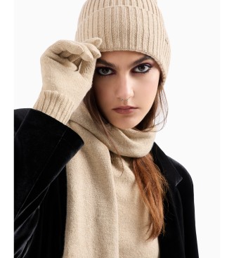 Armani Exchange Beige plain scarf