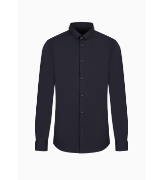 Armani Exchange Camicia classica blu scuro