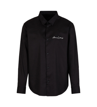 Armani Exchange Klassisk svart skjorta