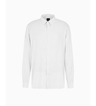 Armani Exchange Srajca običajnega kroja iz bele tkanine ASV
