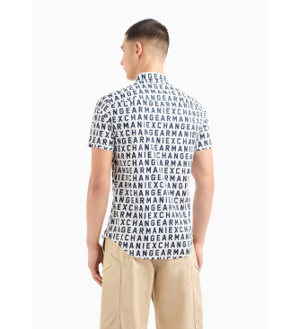 Armani Exchange Wit casual overhemd
