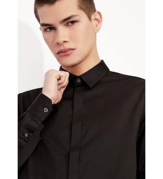 Armani Exchange Black poplin shirt