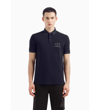 Armani Exchange Navy casual polo shirt