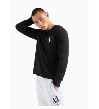 Armani Exchange T-shirt Ax long sleeve black