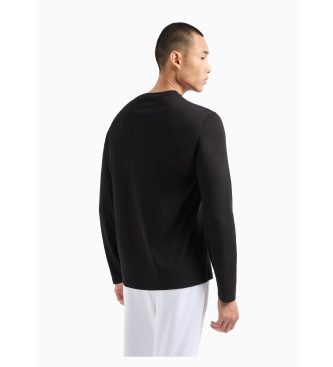 Armani Exchange T-shirt Ax long sleeve black