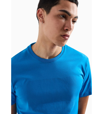 Armani Exchange Klasyczna niebieska koszulka
