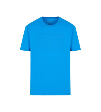 Armani Exchange Klassisches blaues T-Shirt