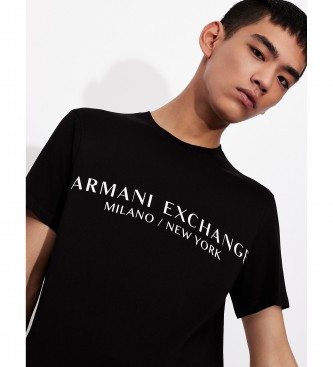 Armani Exchange Maglietta classica nera