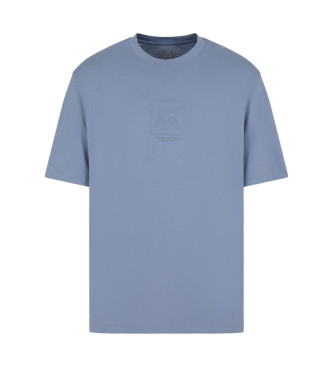 Armani Exchange T-shirt mit normaler Passform blau