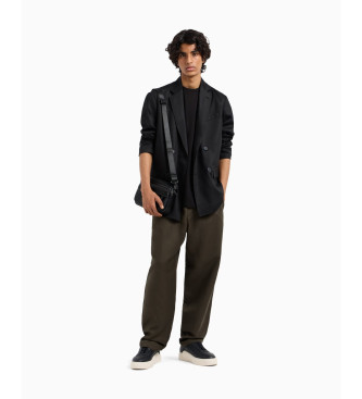 Armani Exchange Regular Fit T-Shirt schwarz