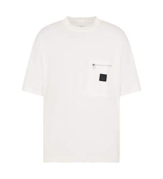 Armani Exchange Weies T-Shirt in legerer Passform