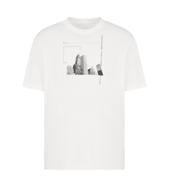 Armani Exchange T-shirt coupe standard blanc