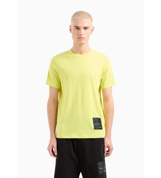 Armani Exchange Koszulka z krótkim rękawem żółta