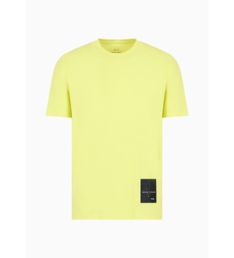 Armani Exchange T-shirt de manga curta amarela