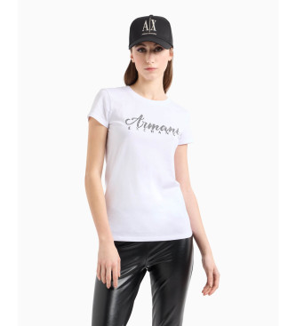 Armani Exchange Kortrmet T-shirt hvid