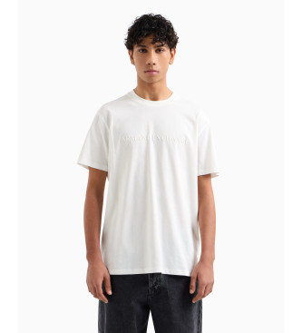 Armani Exchange T-shirt mit normaler Passform wei