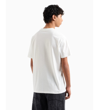 Armani Exchange T-shirt mit normaler Passform wei