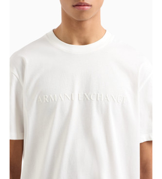 Armani Exchange T-shirt mit normaler Passform wei
