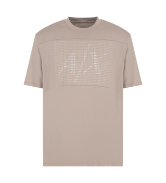 Armani Exchange Graues Kurzarm-T-Shirt