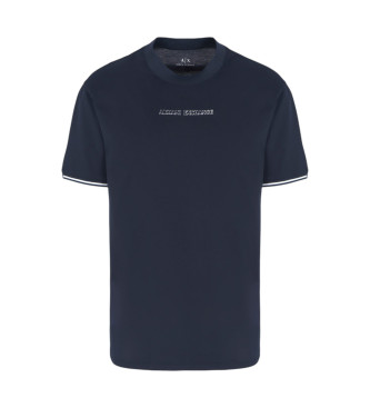 Armani Exchange Navy kortrmet t-shirt