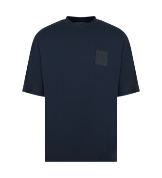 Armani Exchange Navy kortrmet t-shirt