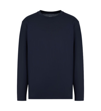 Armani Exchange Long sleeve navy t-shirt