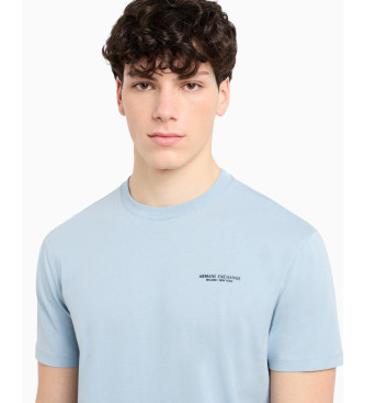 Armani Exchange T-shirt en maille  coupe rgulire bleu