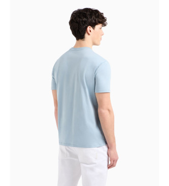 Armani Exchange T-shirt en maille  coupe rgulire bleu