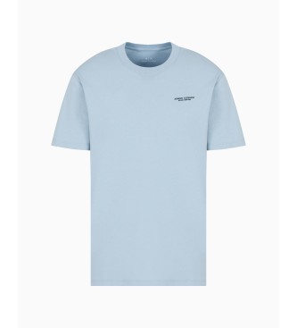 Armani Exchange T-shirt en maille  coupe rgulire bleu