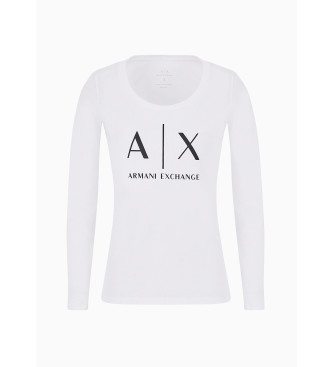Armani Exchange Regular Fit Strick-T-Shirt wei