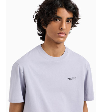 Armani Exchange T-shirt en maille  coupe rgulire, lilas